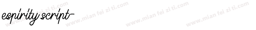 espirity script字体转换
